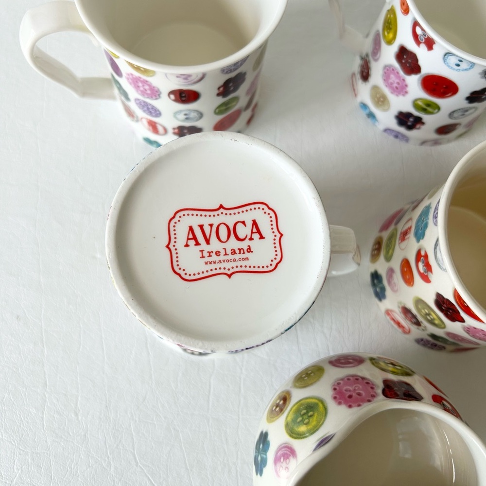 Avoca Ireland 6pc Set “Buttons” - Picture 3 of 4